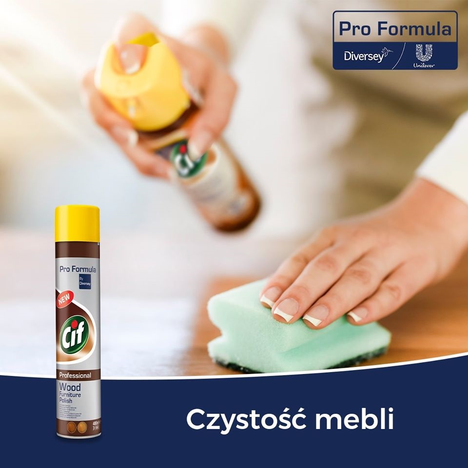 Cif wood furniture polish 0,4l preparat do czyszczenia i konserwacji
